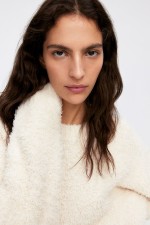 Fluffy-knit Loungewear Top