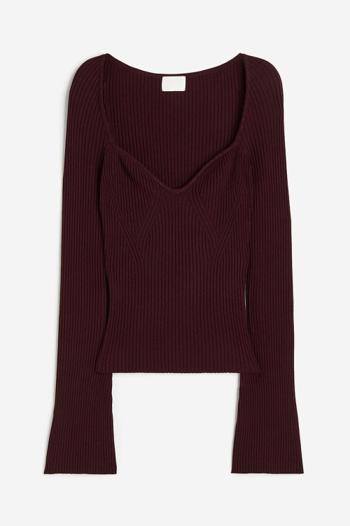 Rib-knit Sweater