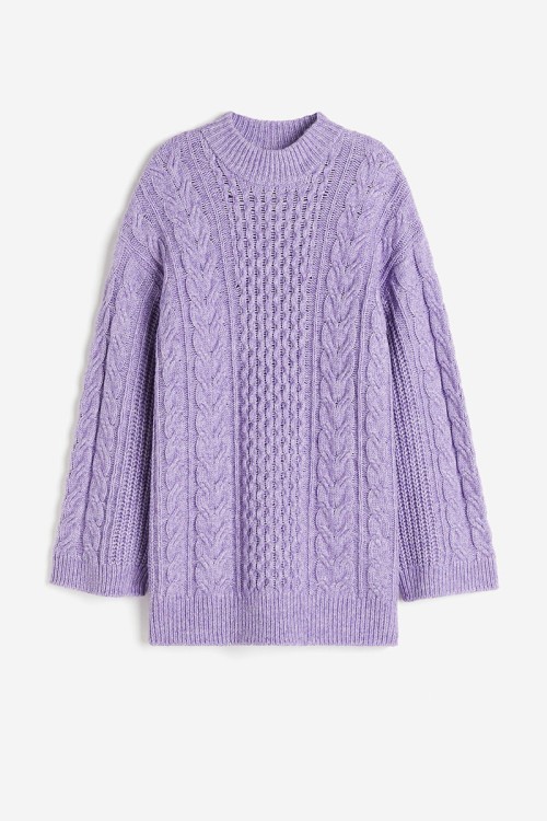 Oversized Cable-knit Sweater