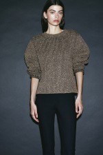 Shimmery Rib-knit Sweater