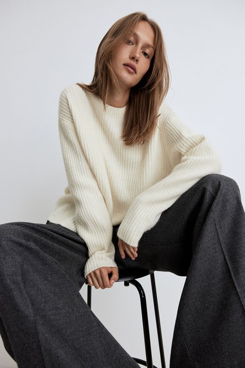 Rib-knit Sweater