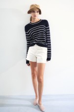 Short Fine-Knit Sweater