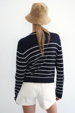 Short Fine-Knit Sweater