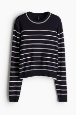 Short Fine-Knit Sweater