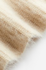 Mohair-blend Mock Turtleneck Sweater